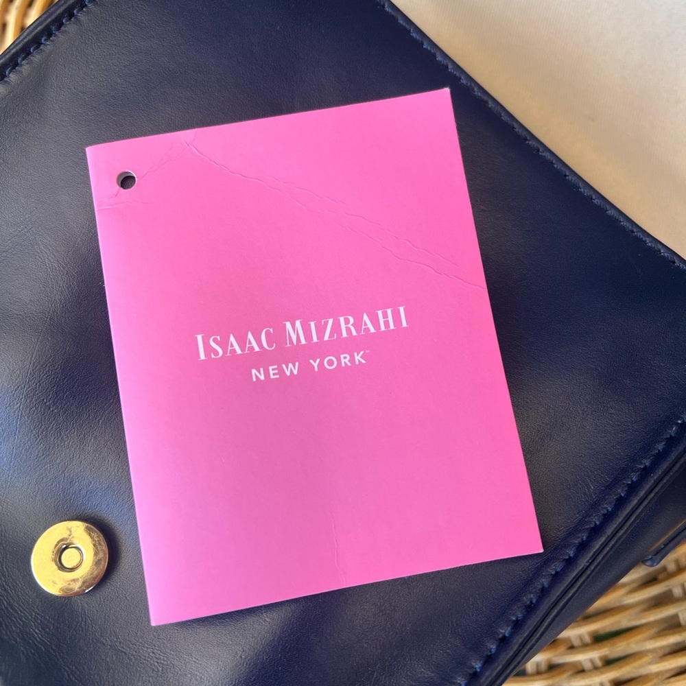 Isaac Mizrahi Genuine Leather Crossbody Bag - Picture 4 of 9